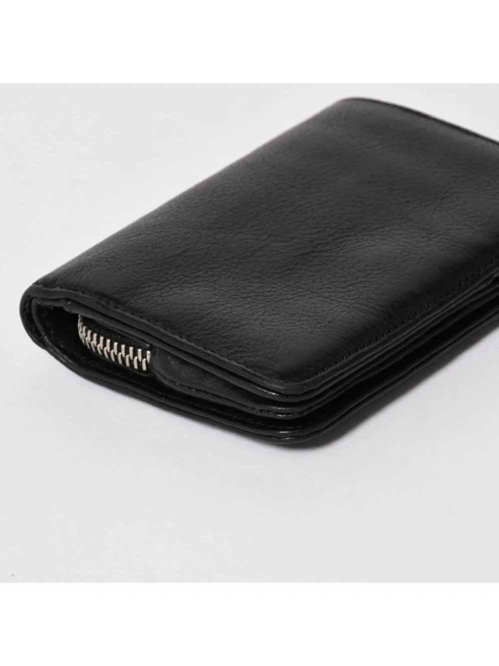 Chrome Hearts Wallet Joey Bifold Dagger Zip Scroll Label Black
